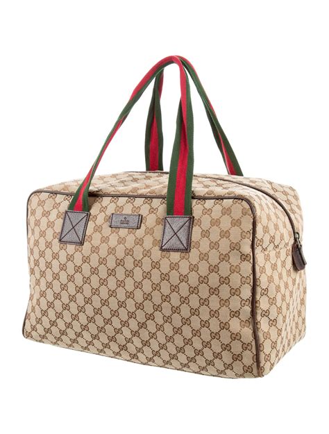 gucci gym bag fake|gucci canvas duffle bag.